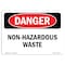 Signmission Safety Sign, OSHA Danger, 5" Height, Non-Hazardous Waste, Landscape OS-DS-D-57-L-2419 - alternate 1
